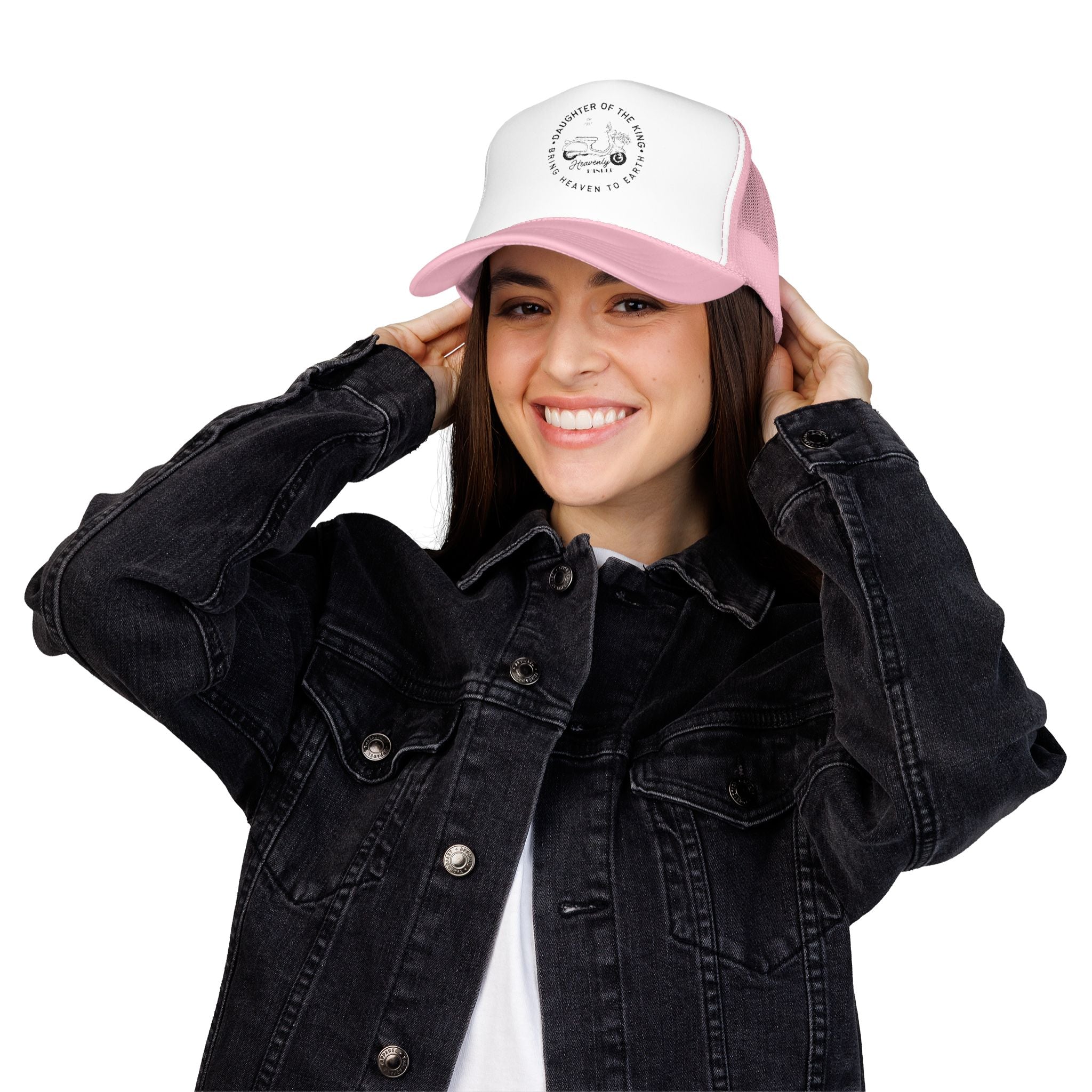 Daughter of the King Embroidered Foam Trucker Hat