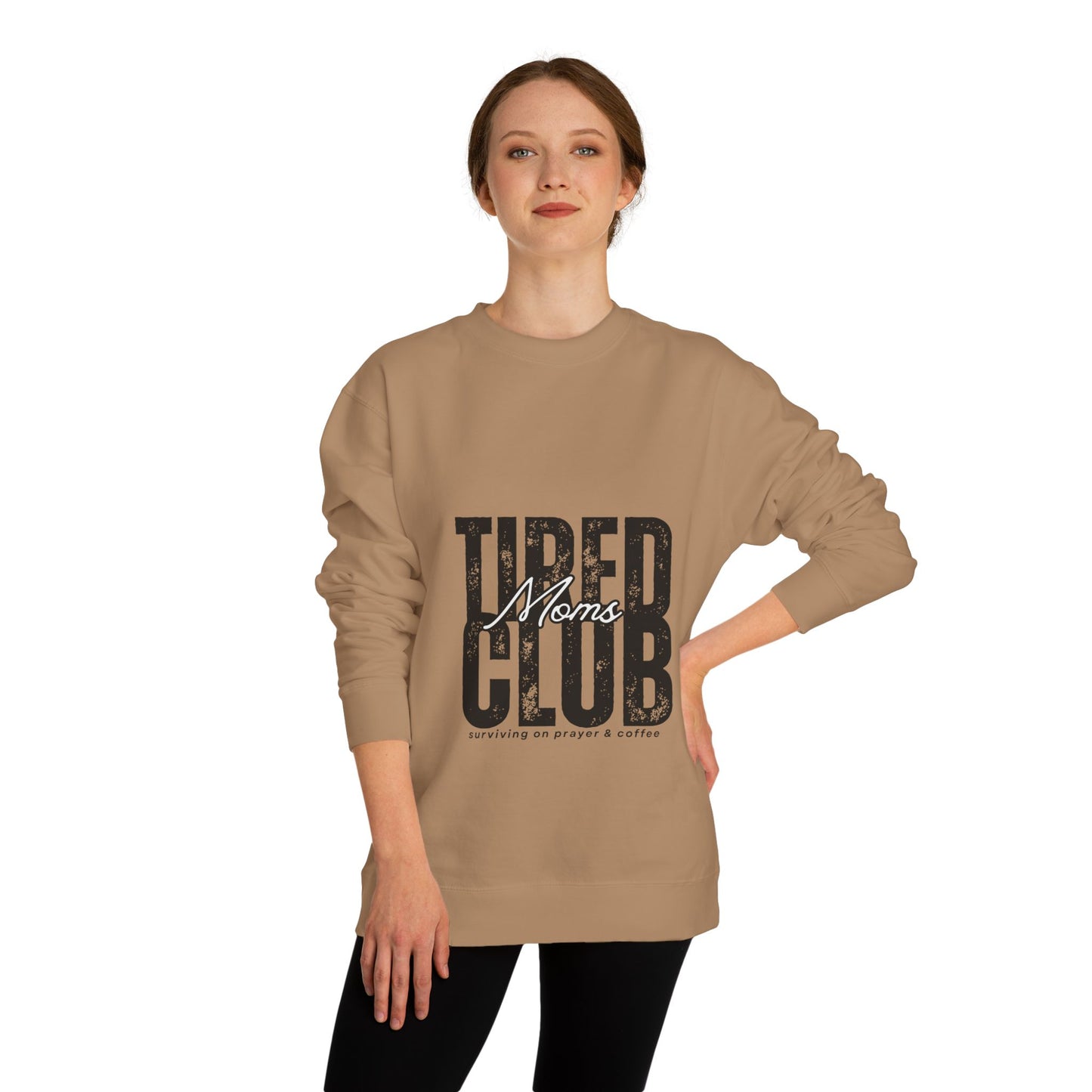 Tired Moms Club Crew Neck Sweatshirt
