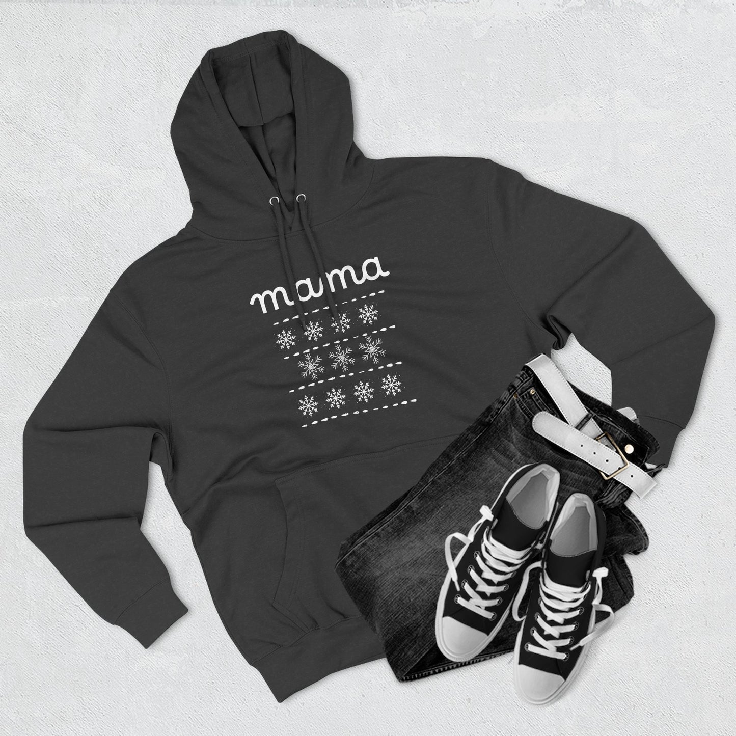 Christmas Mama Three-Panel Fleece Hoodie
