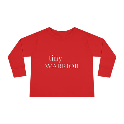 Tiny Warrior for Jesus Toddler Long Sleeve Tee
