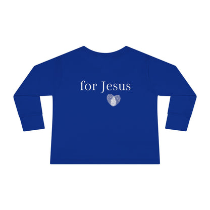 Tiny Warrior for Jesus Toddler Long Sleeve Tee