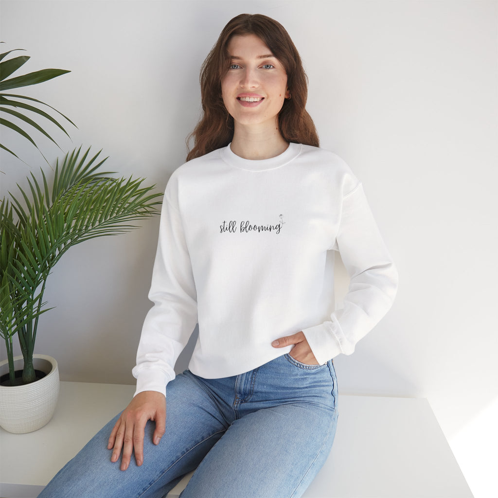Still Blooming Crewneck – Cozy Mama Sweatshirt – Bloom Collection