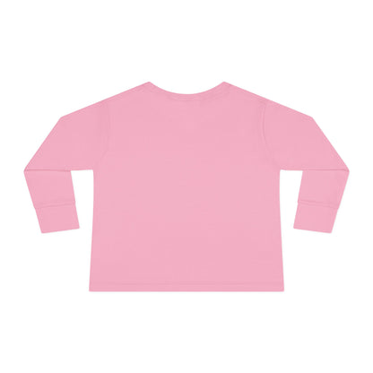 Christmas Tree Pink Cherry Bows Toddler Long Sleeve Tee