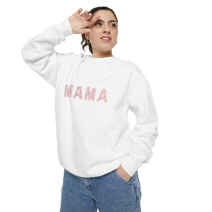 Mama Floral Sweatshirt — Cozy Mom Pullover for Mother’s Day & Everyday