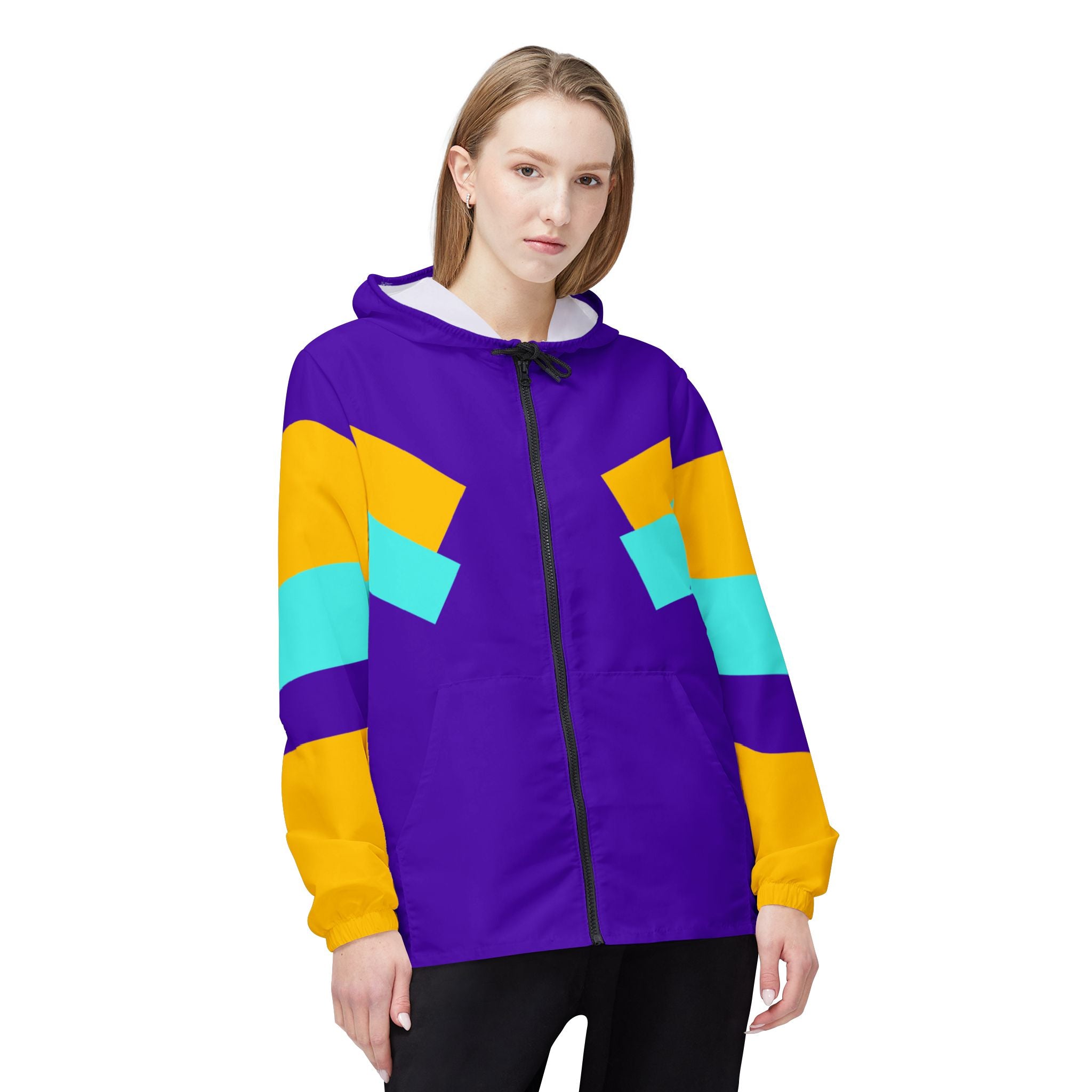 Retro 90s Kid Windbreaker Jacket