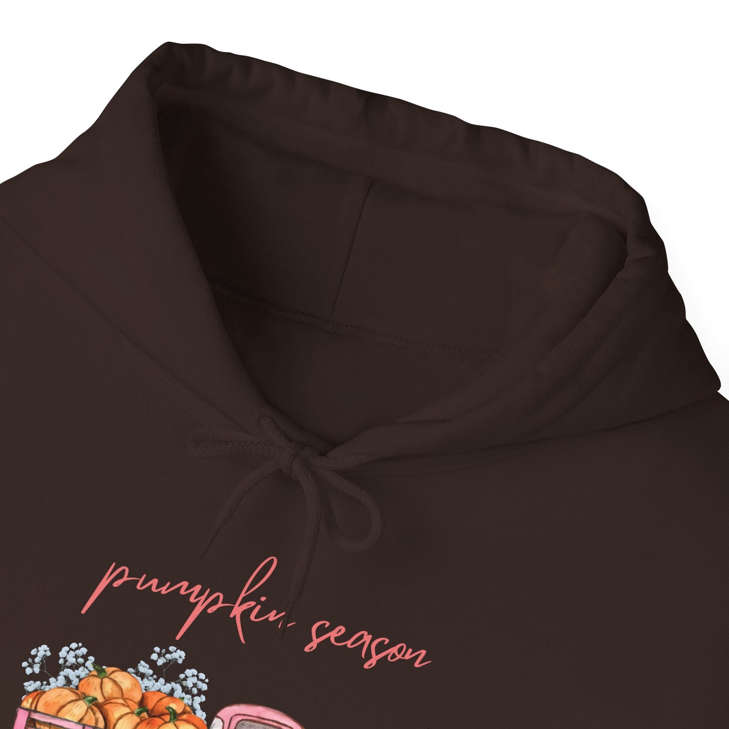 Pumpkin Season Hoodie with Vintage Truck Design | Fall Sweatshirt