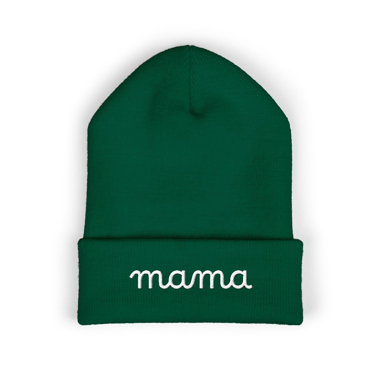 Mama Embroidered Cuffed Beanie