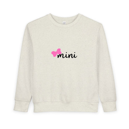Pink Bow Mini Toddler Matching Mama Sweatshirt