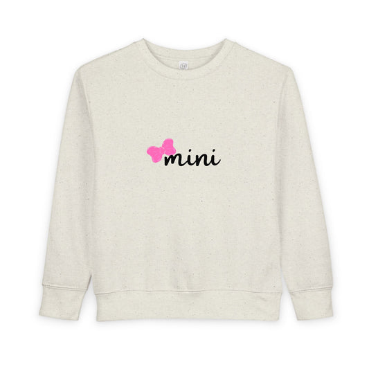 Pink Bow Mini Toddler Matching Mama Sweatshirt