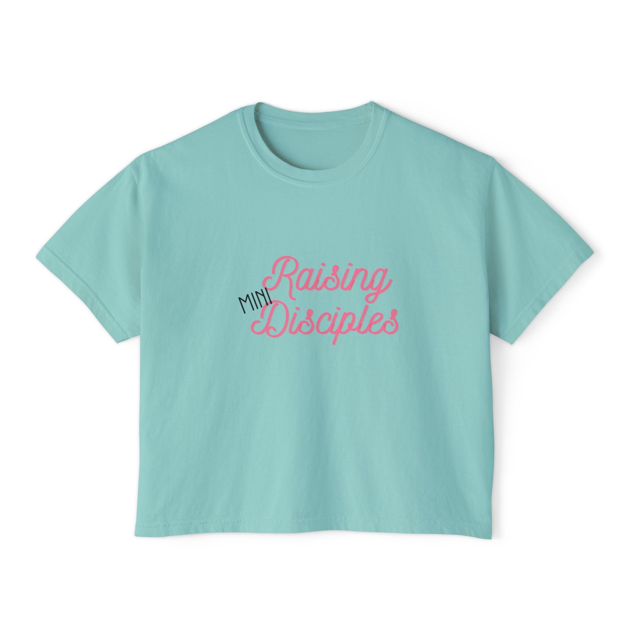 Raising Mini Disciples Women's Boxy Tee —Christian Mom Shirt