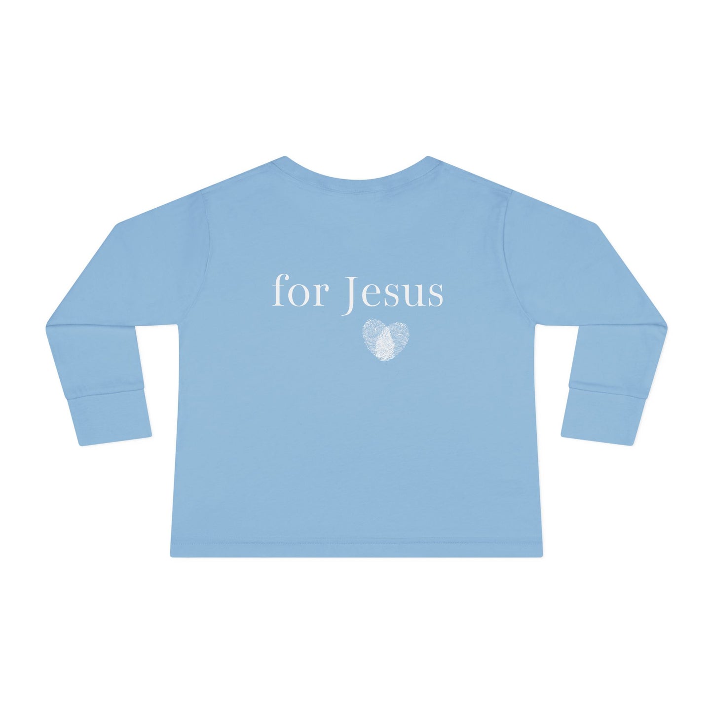 Tiny Warrior for Jesus Toddler Long Sleeve Tee