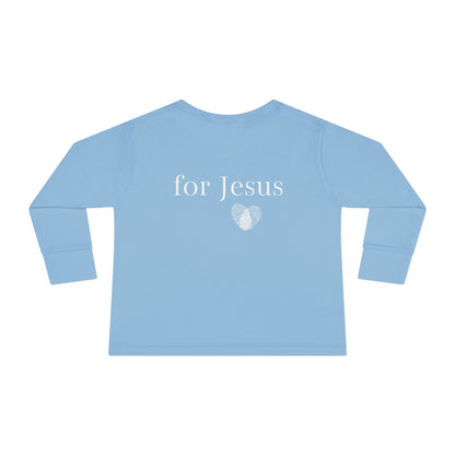 Tiny Warrior for Jesus Toddler Long Sleeve Tee