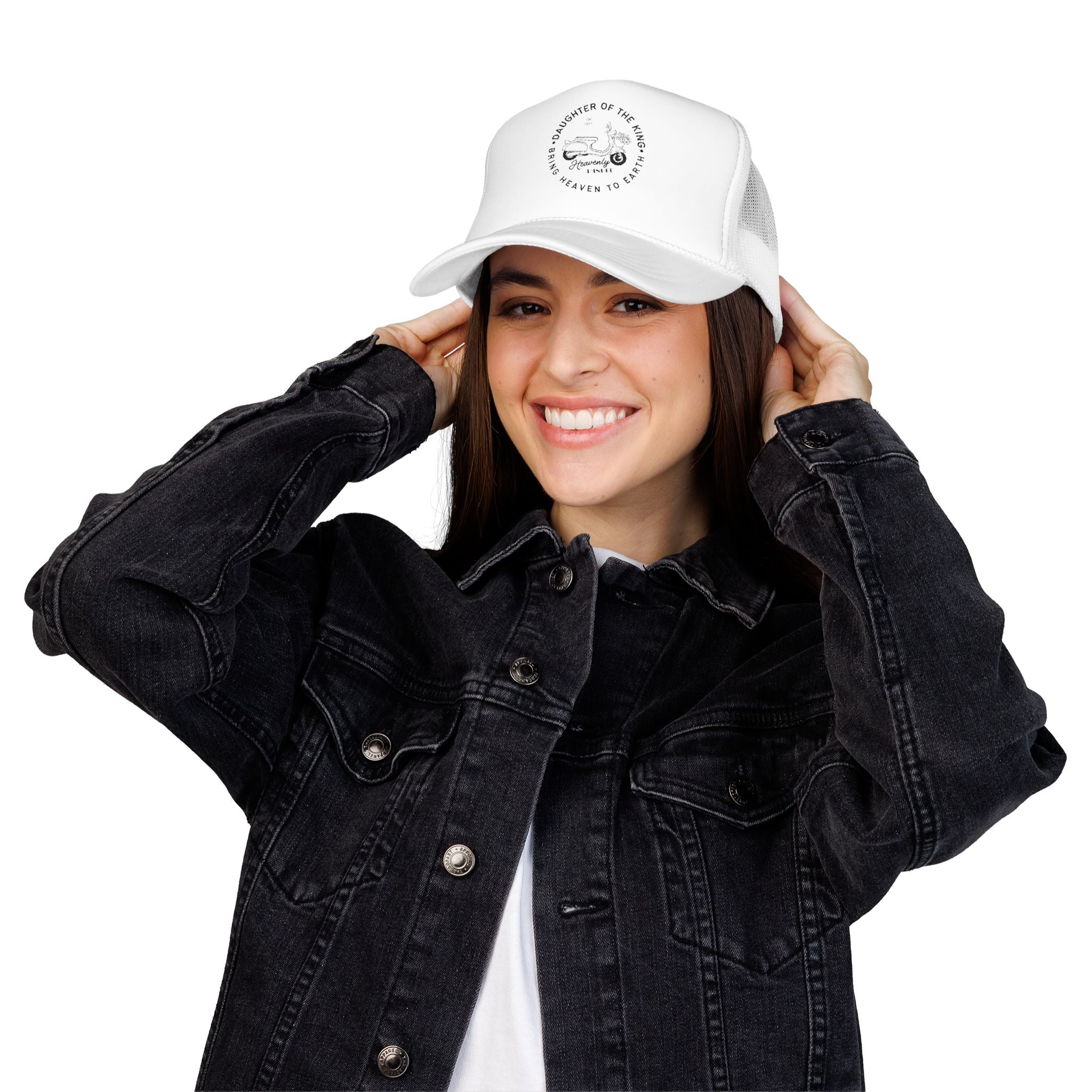 Daughter of the King Embroidered Foam Trucker Hat