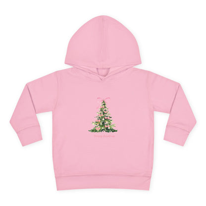 Christmas Tree Pink Cherries Toddler Hoodie