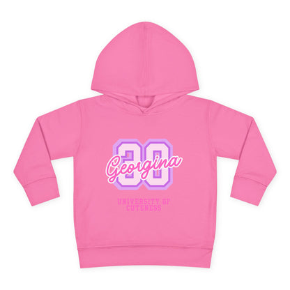University of Cuteness Toddler Pullover Fleece Hoodie, Cute Kids Hoodie, Personalized Baby Sweatshirt, Toddler Gift, Cozy Kids Clothing