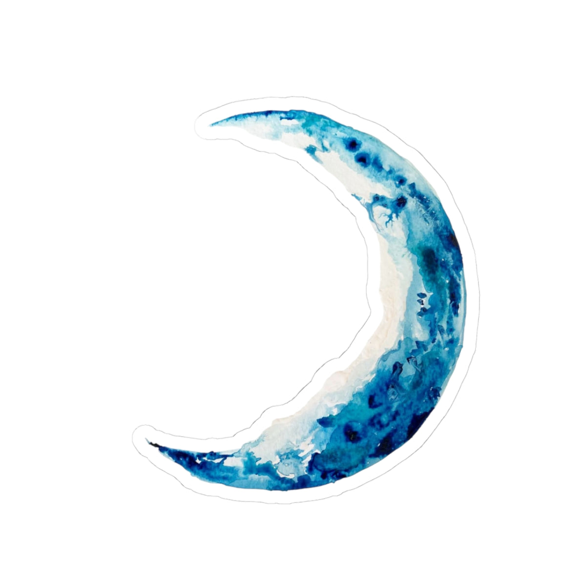 Moon River Watercolor Kiss-Cut Stickers