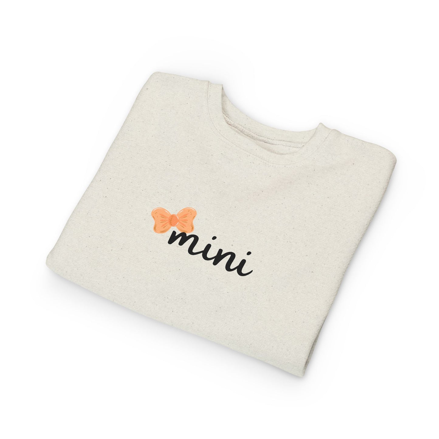 Pumpkin Bow Mini Toddler Matching Mama Sweatshirt