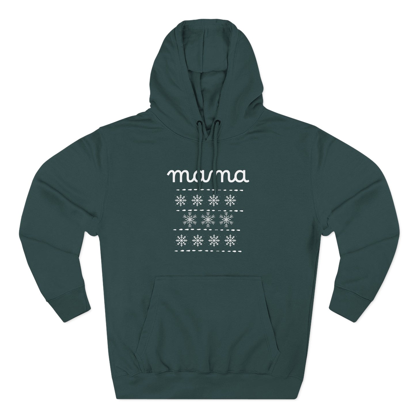 Christmas Mama Three-Panel Fleece Hoodie
