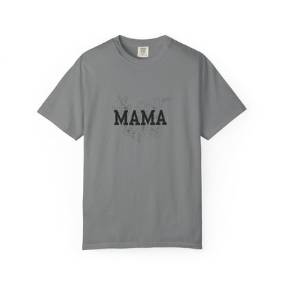 Mama Floral T‑Shirt — Distressed Script Mom Tee for Mother's Day