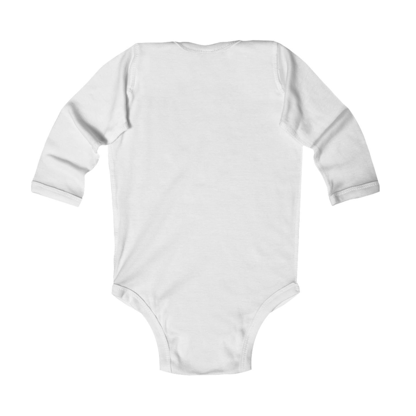 Mini Christmas Infant Bodysuit - Pink Snowflake and Bow Baby Onesie (Long Sleeve)