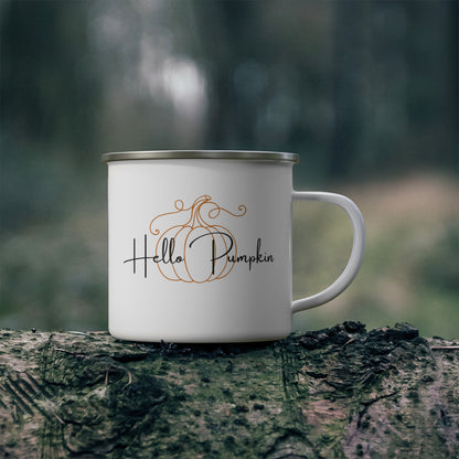 Hello Pumpkin Enamel Mug