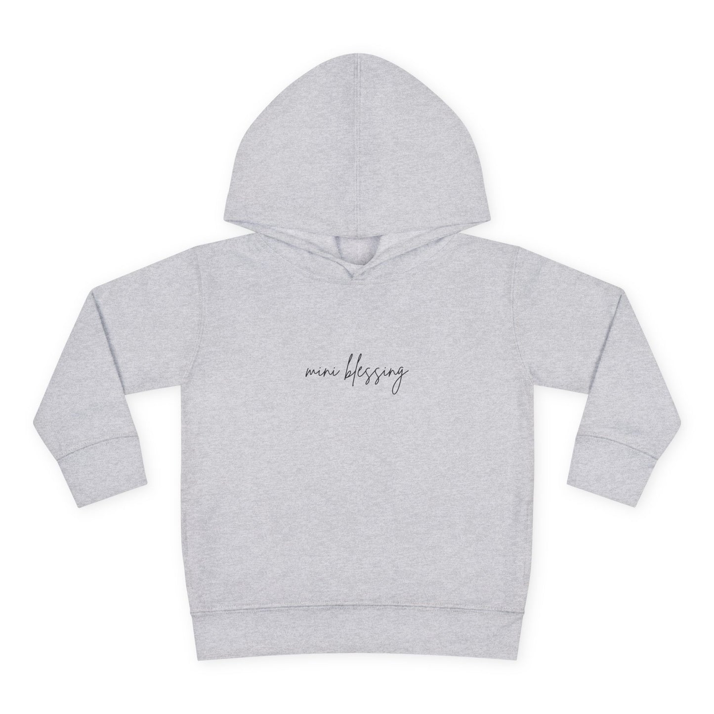 'mini blessing' Toddler Hoodie — Soft White Pullover Fleece for Baby Gifts & Newborn Photos