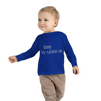 Tiny Warrior for Jesus Toddler Long Sleeve Tee