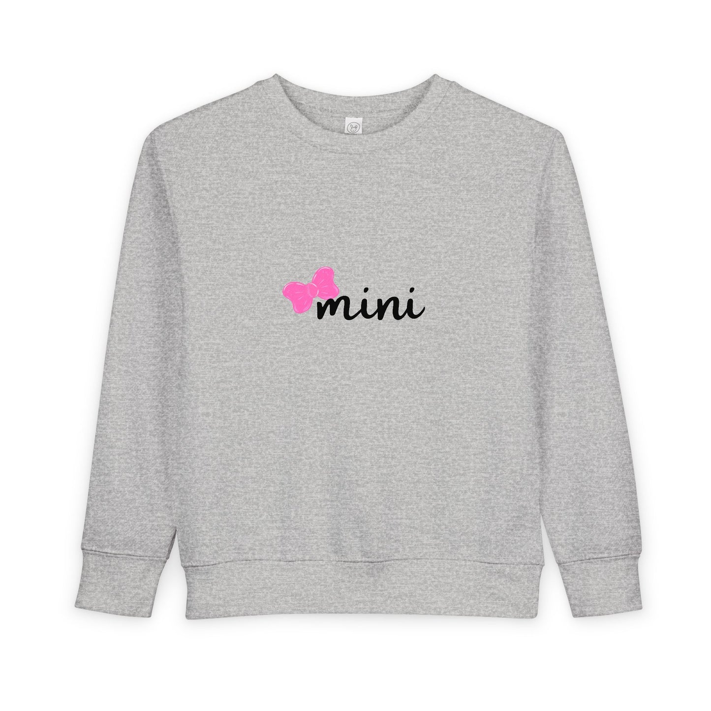 Pink Bow Mini Toddler Matching Mama Sweatshirt