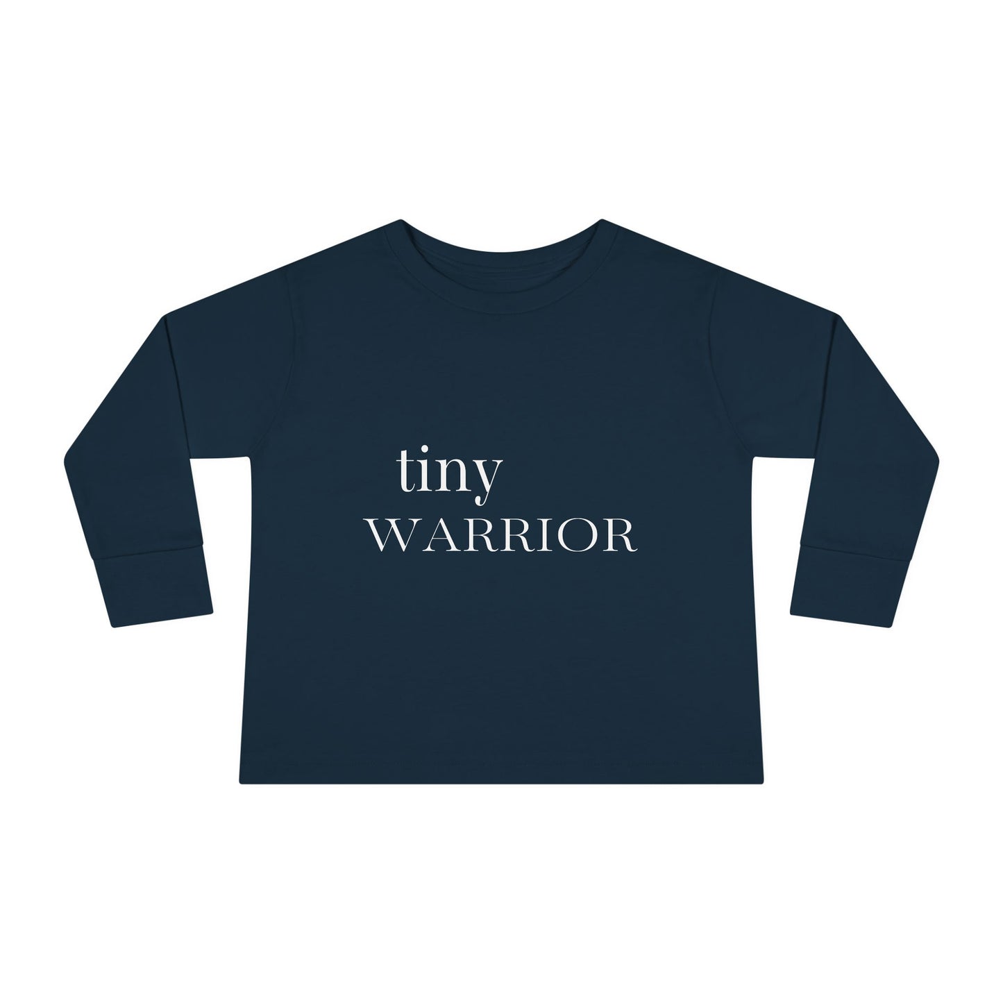 Tiny Warrior for Jesus Toddler Long Sleeve Tee