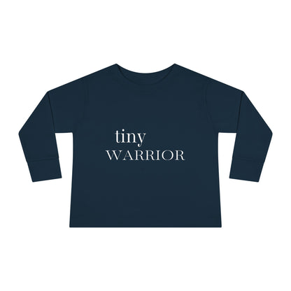 Tiny Warrior for Jesus Toddler Long Sleeve Tee