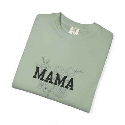 Mama Floral T‑Shirt — Distressed Script Mom Tee for Mother's Day
