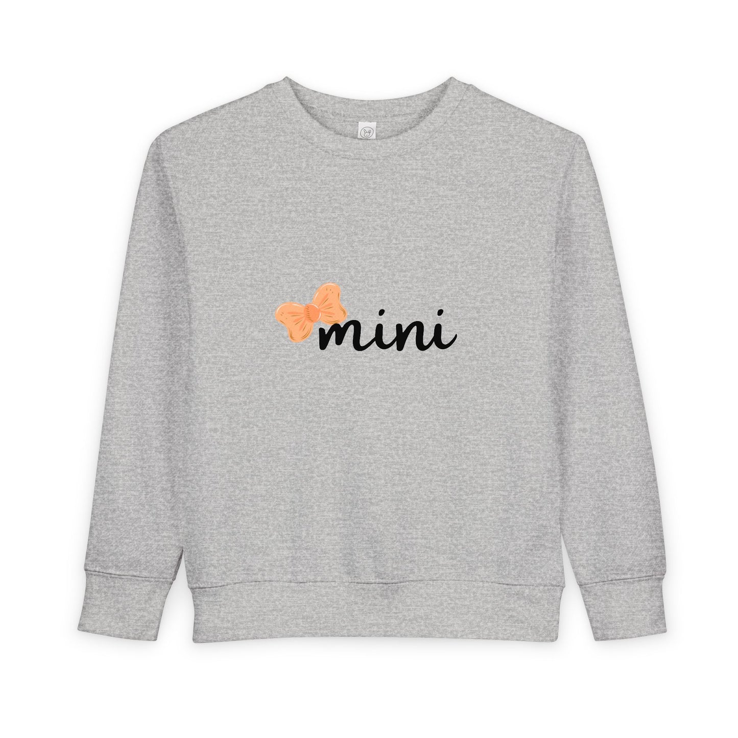 Pumpkin Bow Mini Toddler Matching Mama Sweatshirt