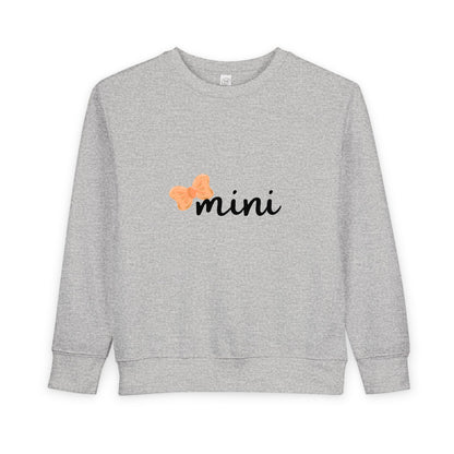 Pumpkin Bow Mini Toddler Matching Mama Sweatshirt