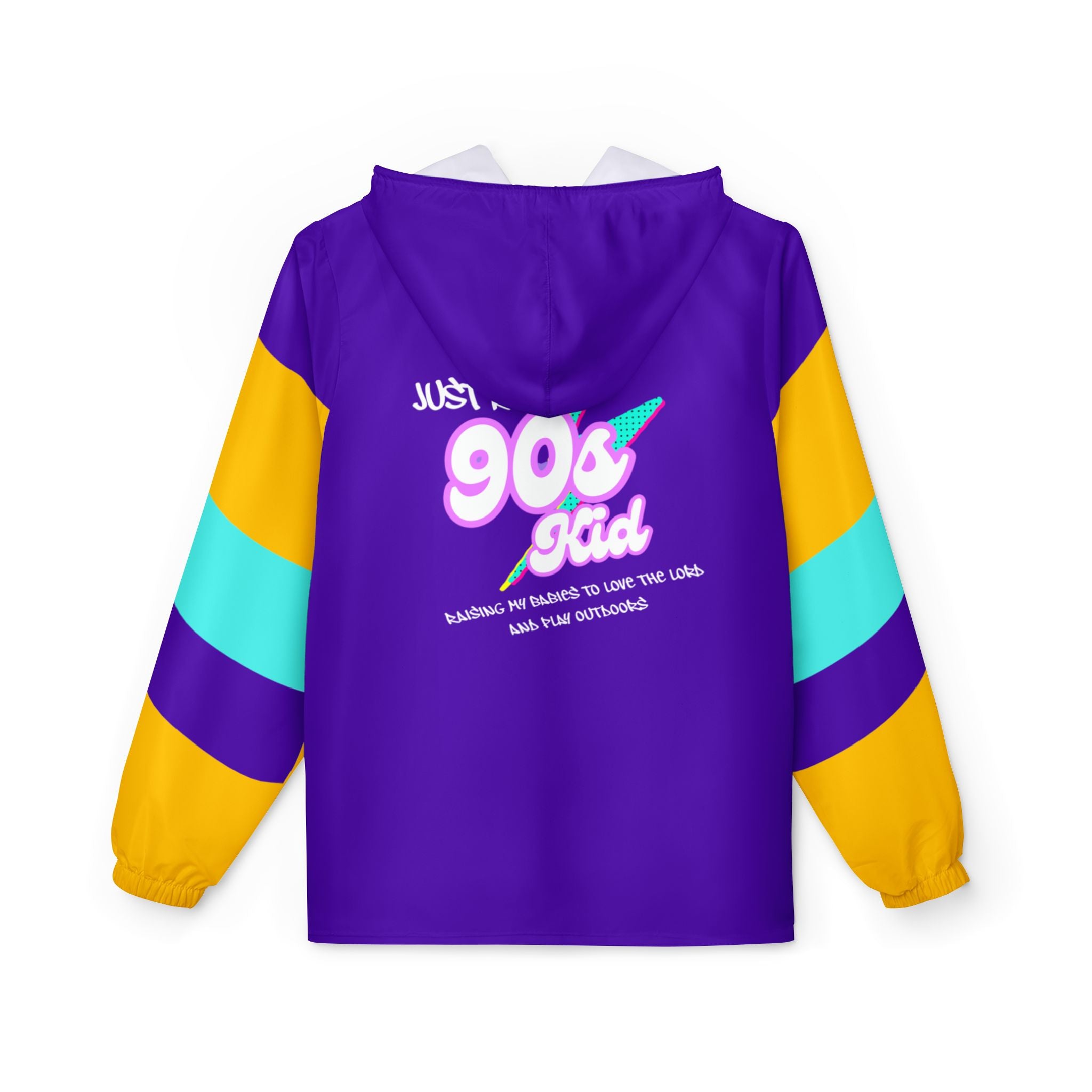Retro 90s Kid Windbreaker Jacket