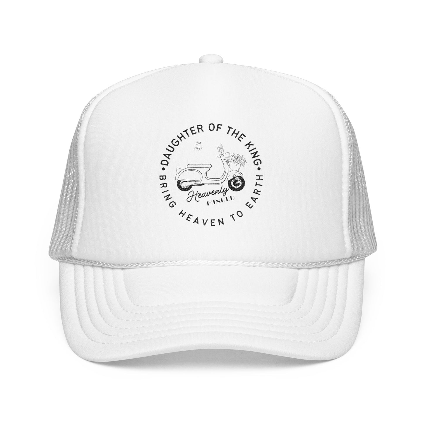 Daughter of the King Embroidered Foam Trucker Hat