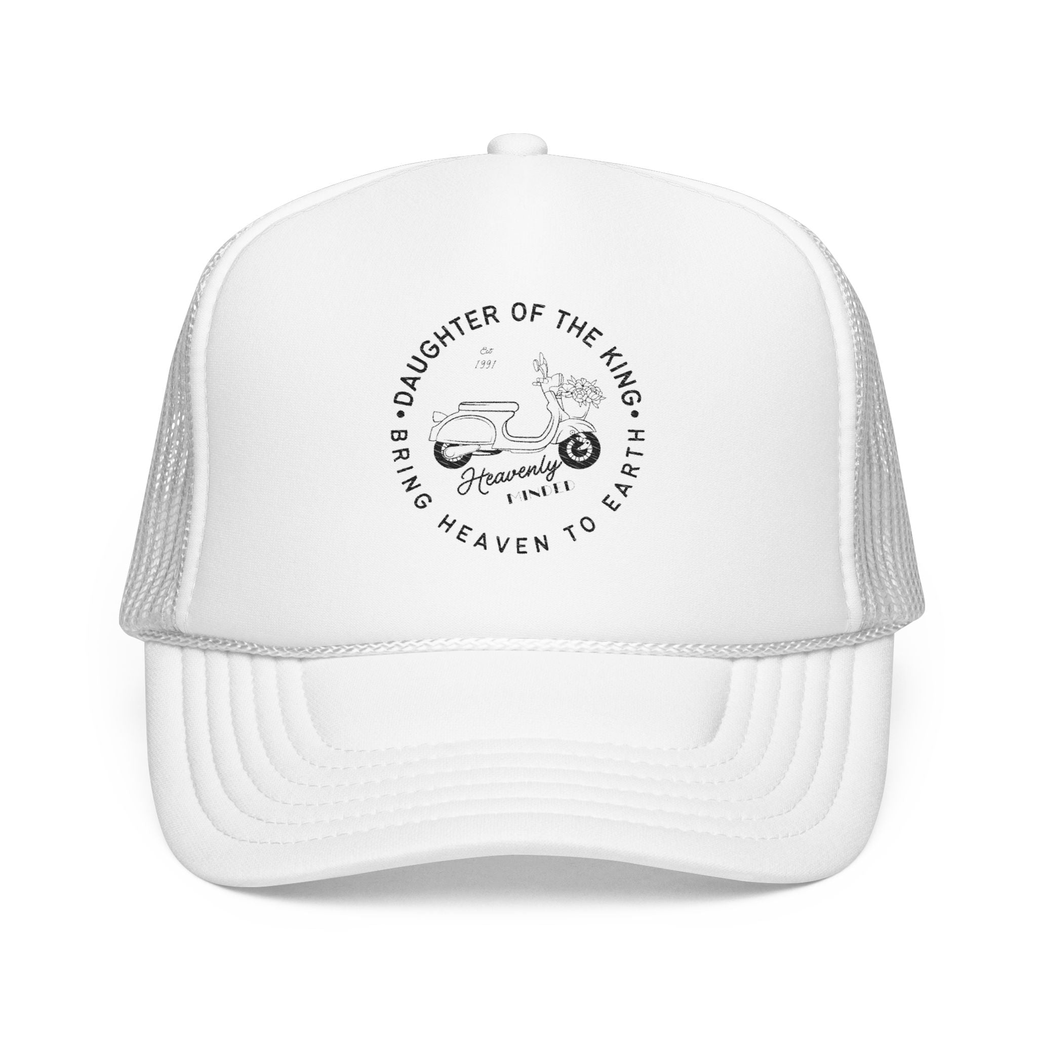 Daughter of the King Embroidered Foam Trucker Hat