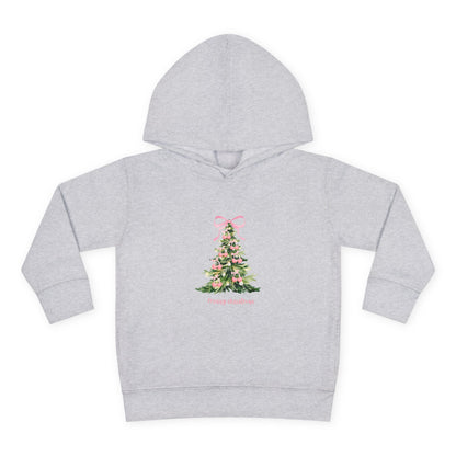 Christmas Tree Pink Cherries Toddler Hoodie