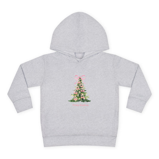 Christmas Tree Pink Cherries Toddler Hoodie