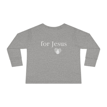 Tiny Warrior for Jesus Toddler Long Sleeve Tee