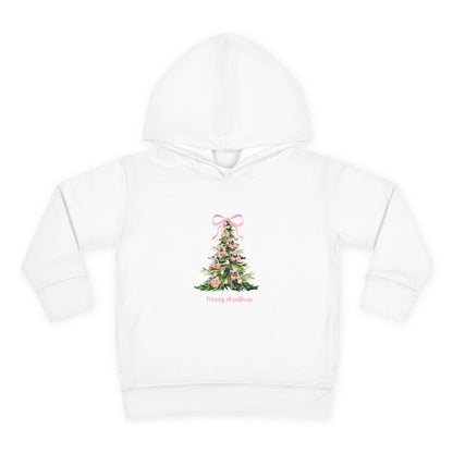 Christmas Tree Pink Cherries Toddler Hoodie