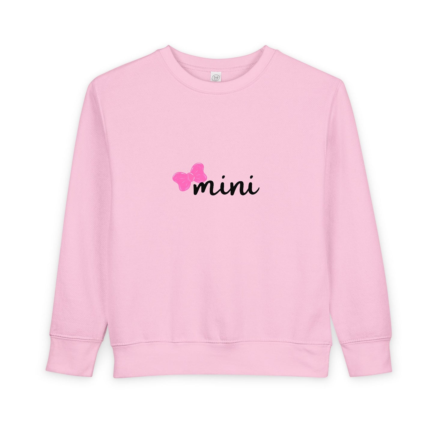 Pink Bow Mini Toddler Matching Mama Sweatshirt
