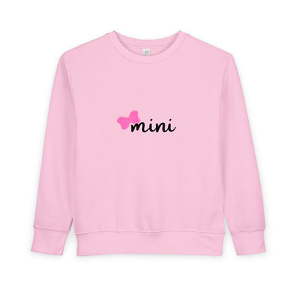 Pink Bow Mini Toddler Matching Mama Sweatshirt