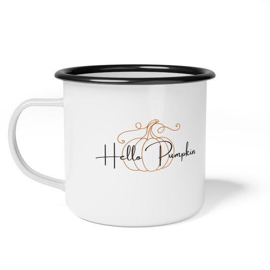 Hello Pumpkin Enamel Mug