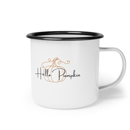 Hello Pumpkin Enamel Mug