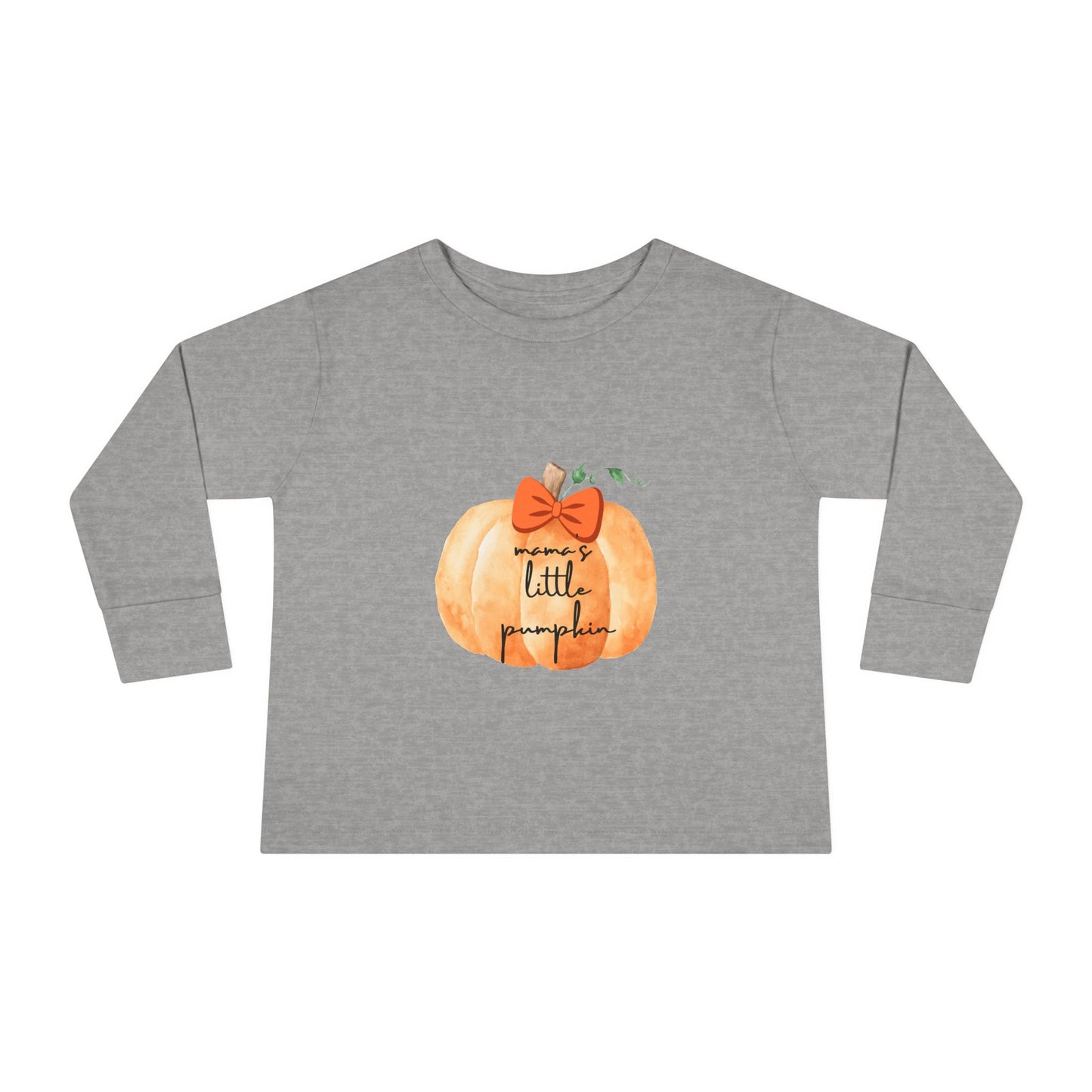 Adorable Toddler Long Sleeve Tee - 'My Little Pumpkin' Fall Shirt, Cute Halloween Outfit, Seasonal Playwear, Toddler Gift, Birthday Shirt