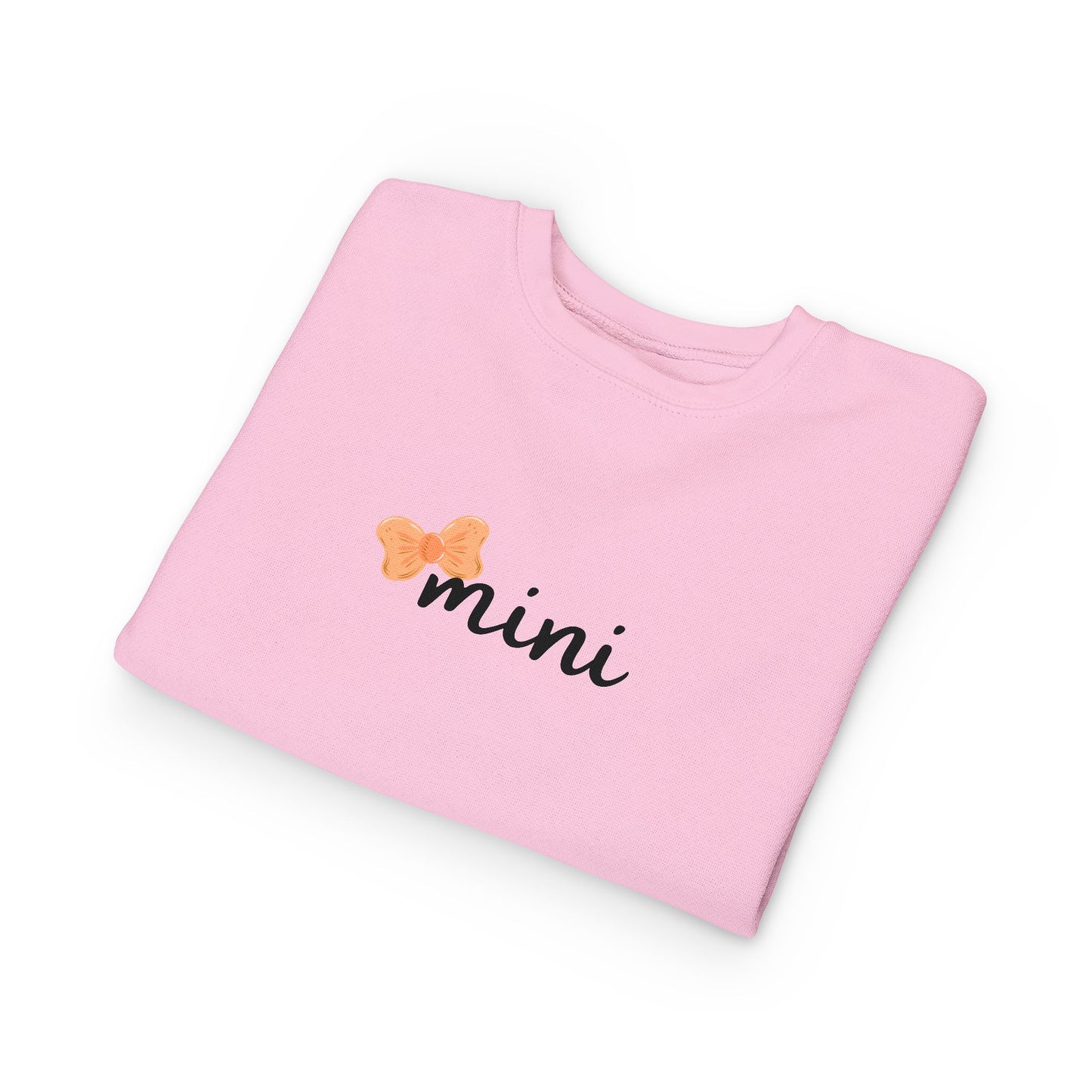 Pumpkin Bow Mini Toddler Matching Mama Sweatshirt