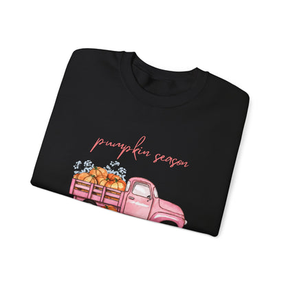 Pumpkin Season Vintage Truck Sweatshirt