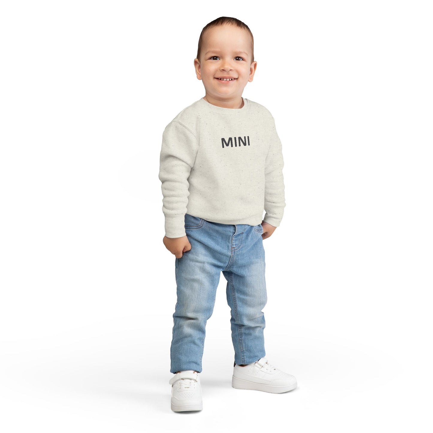 Mini Toddler Sweatshirt — Cozy Neutral Pullover for Little Ones