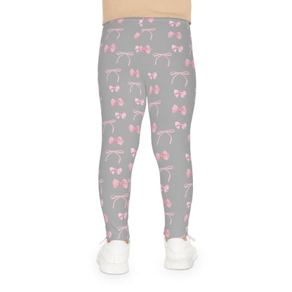 Pink Bows Girly Little Kids Leggings