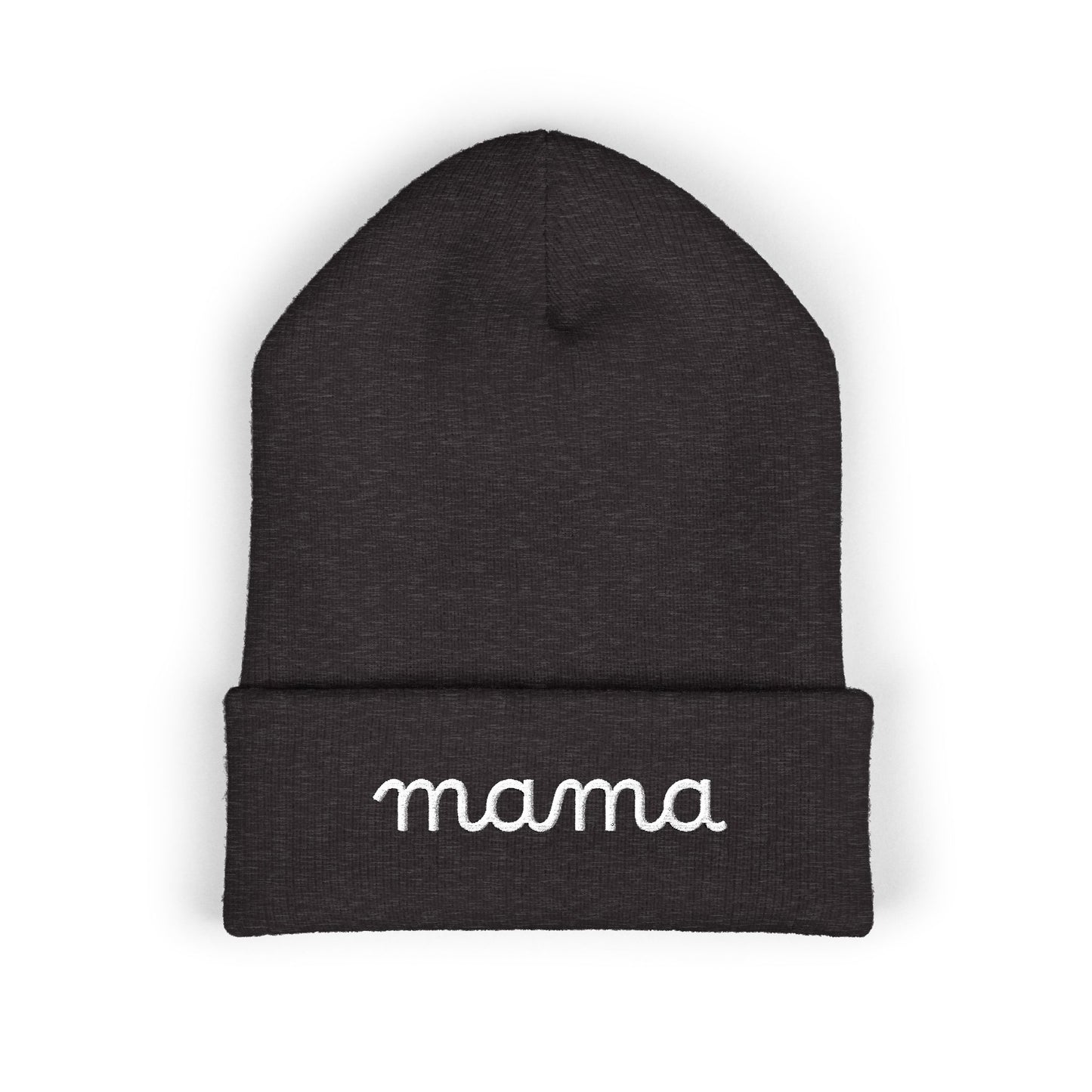 Mama Embroidered Cuffed Beanie